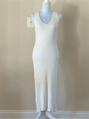 ASOS DESIGN Maternity strappy v-neck midaxi dress in cream
